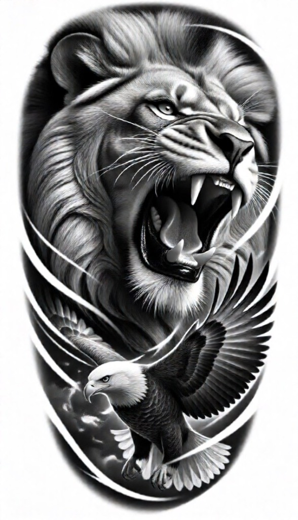 Roaring Lion and Eagle