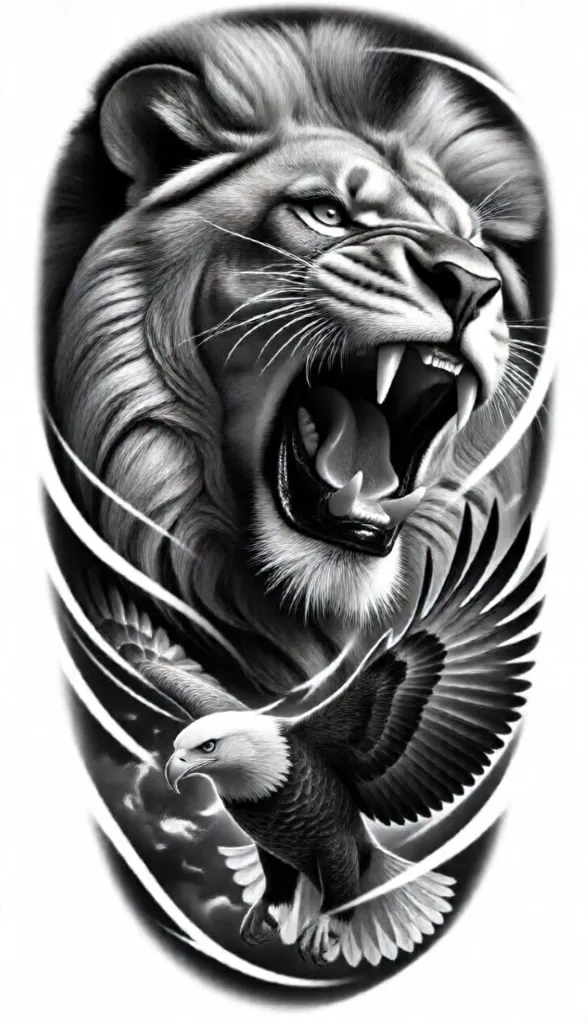Roaring Lion and Eagle