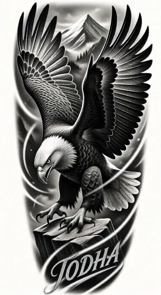 Majestic Eagle on Peak